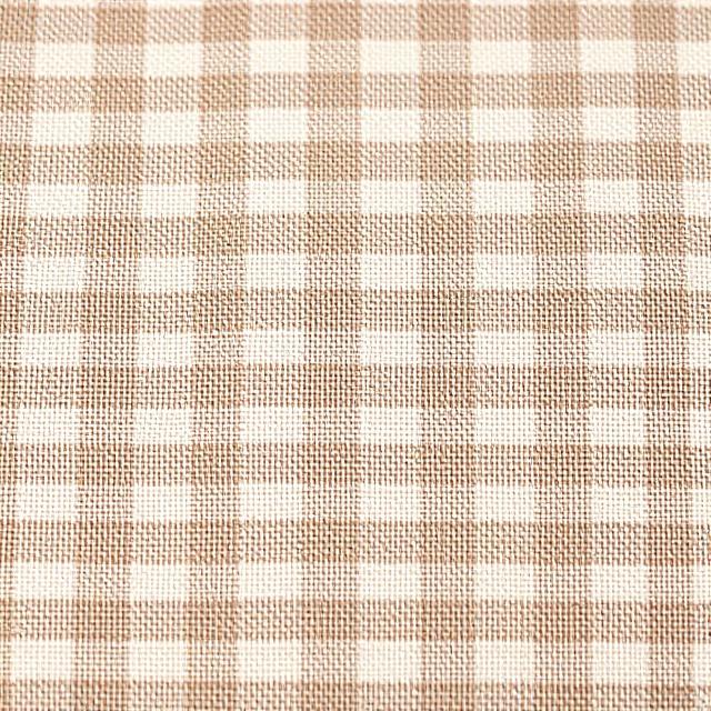 Woven cotton check — drapery